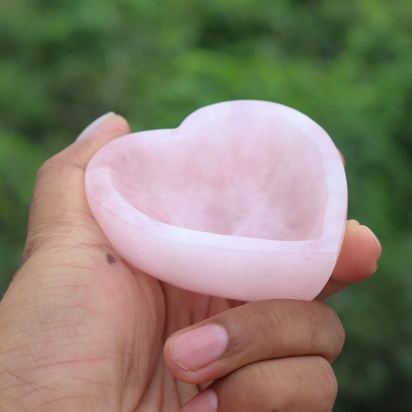 Rose Quartz Heart Shape Bowl