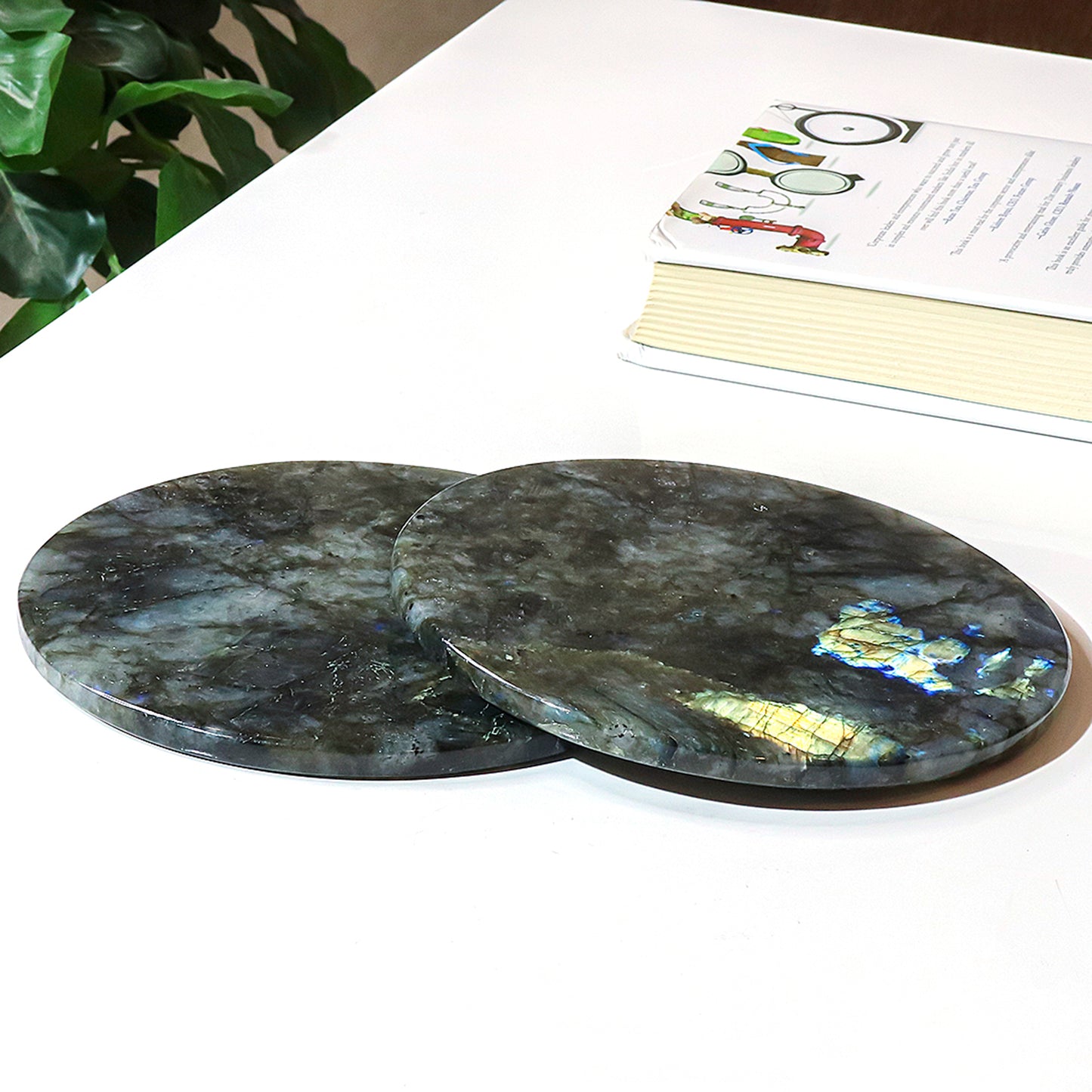 Labradorite Soap Dish Jewelry Plates