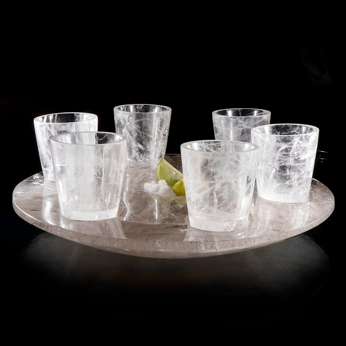 Barware Set 6 Tequila Shot Glass with Tray