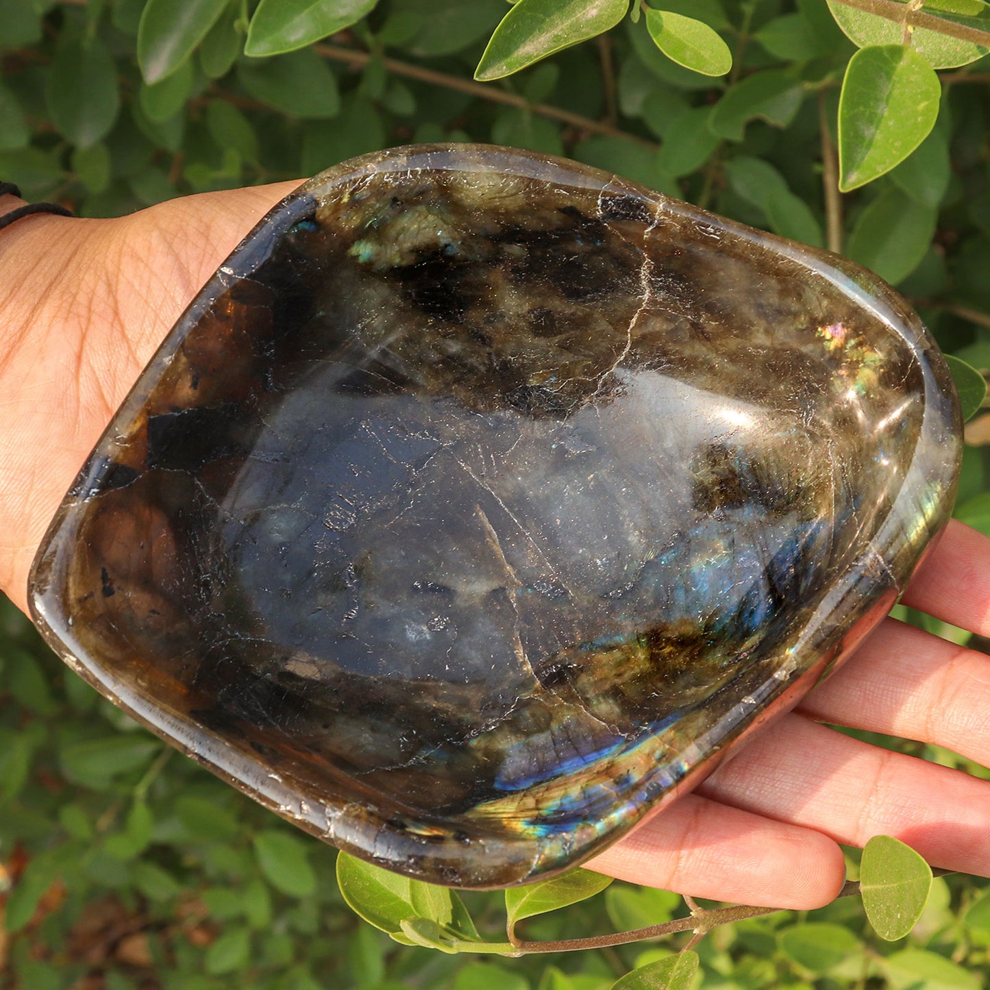 Labradorite Crystal Home Décor Bowl