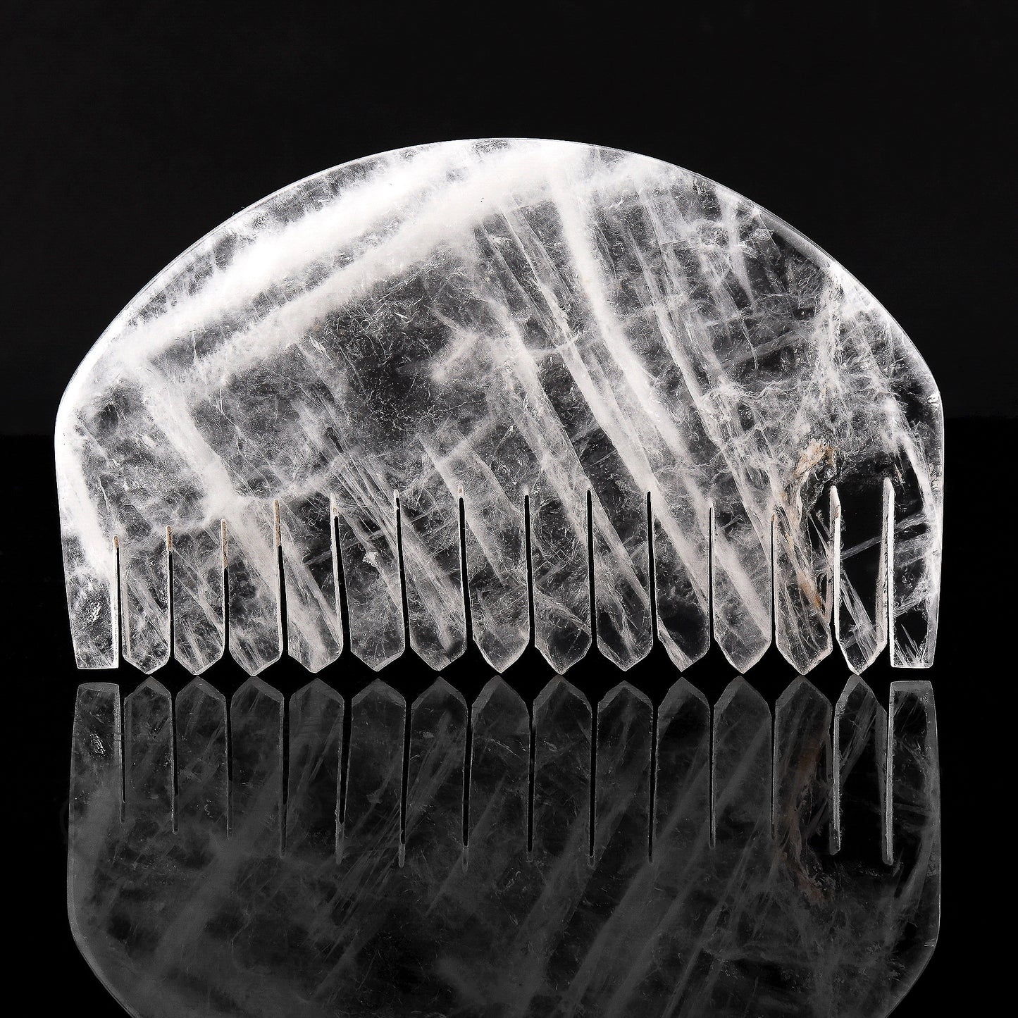 Crystal Quartz Decorative Comb