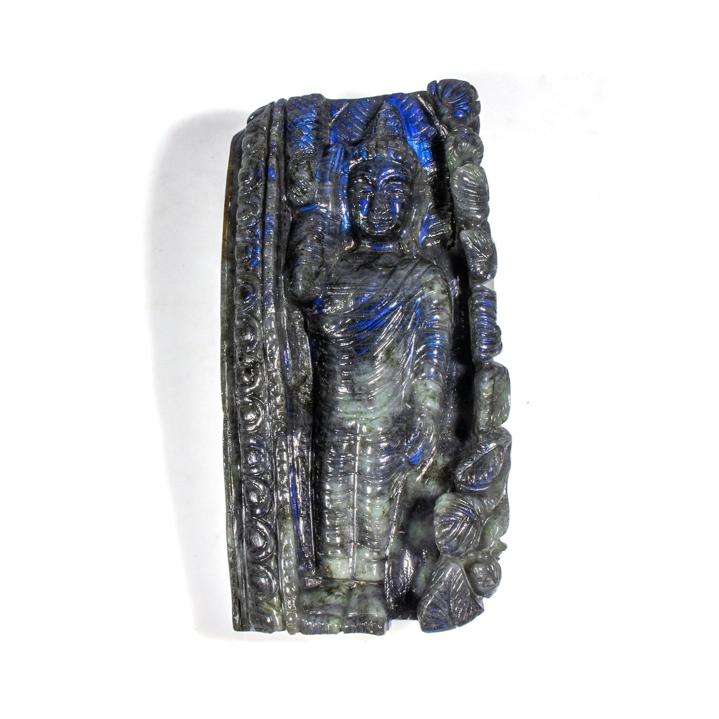 Blue Labradorite Sleeping Buddha Statue