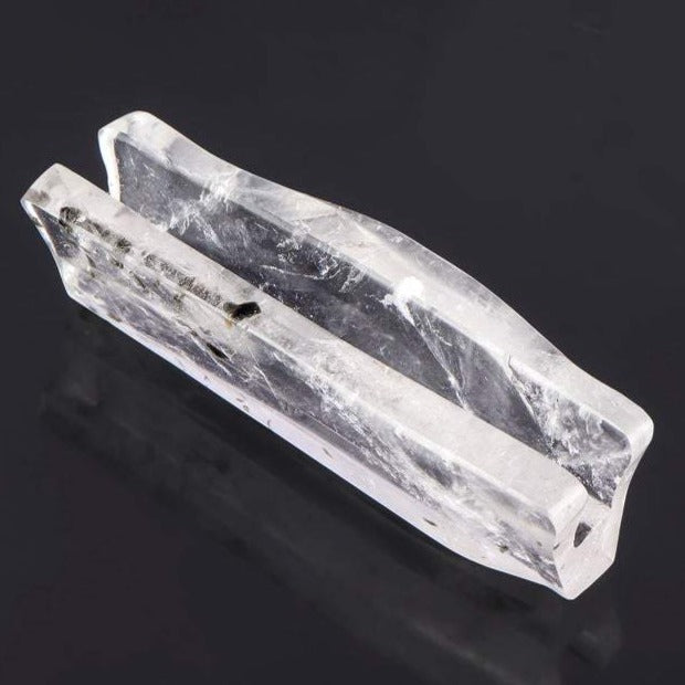 Business card Holder, Crystal Quartz , Office Accessories, Office Supplies, Desk Decor for Office, Visiting Card Holder 100 gm