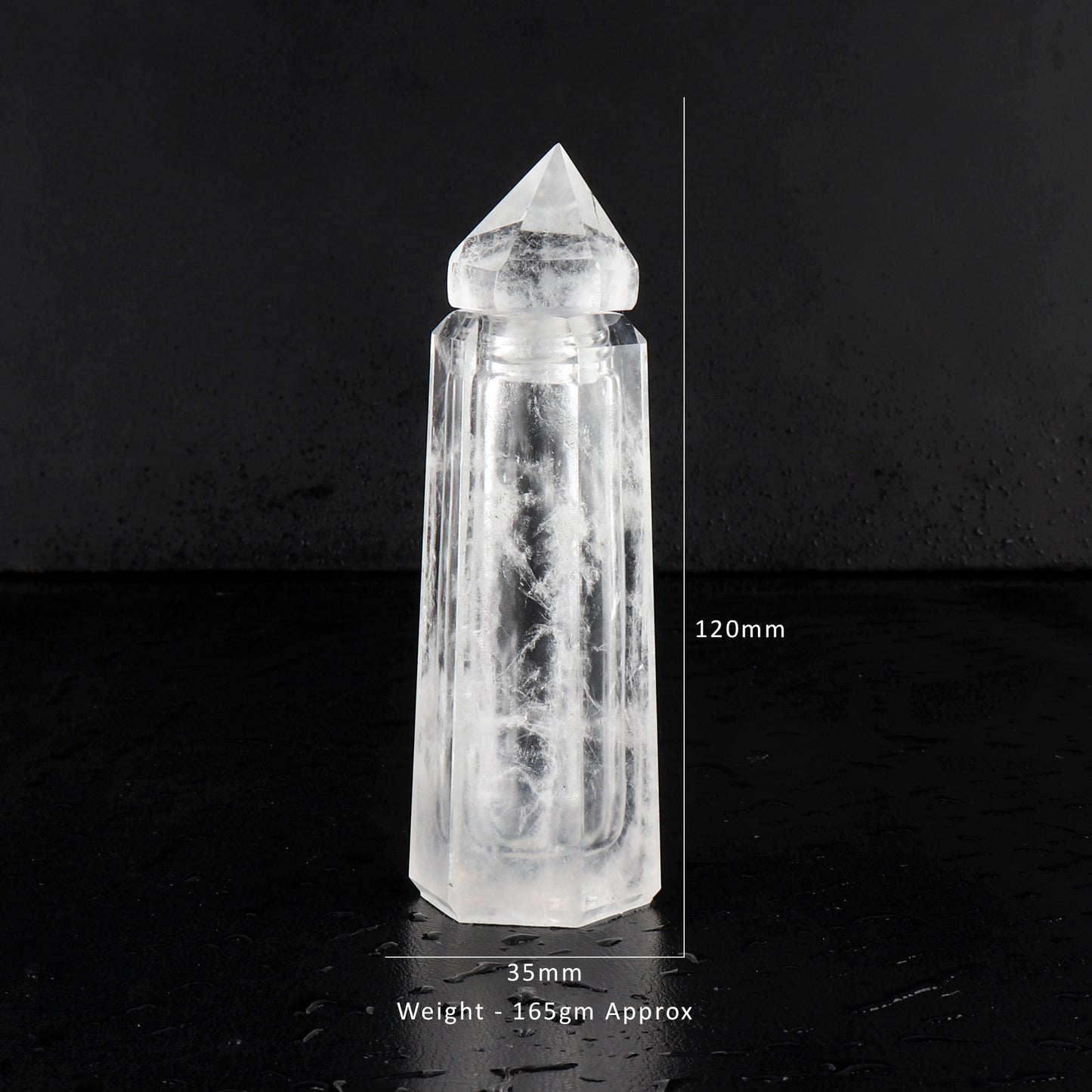 Crystal Quartz Perfume Storage Bottle